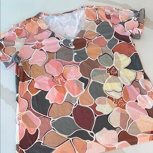 Floral Patterned Women's Top